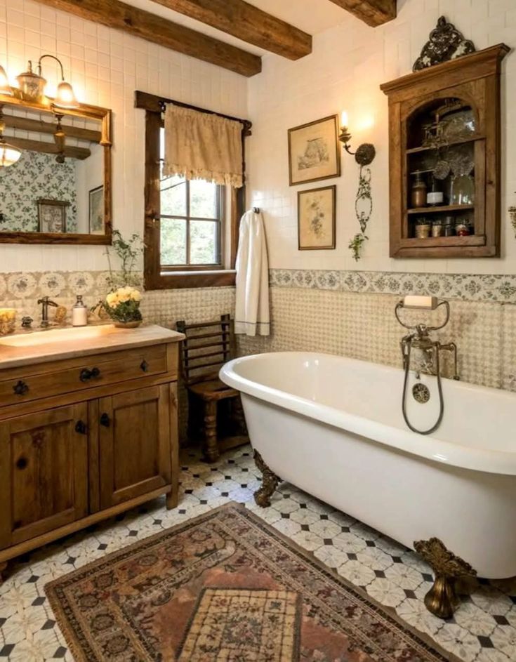 antique vintage bathroom shop decor ideas, furniture