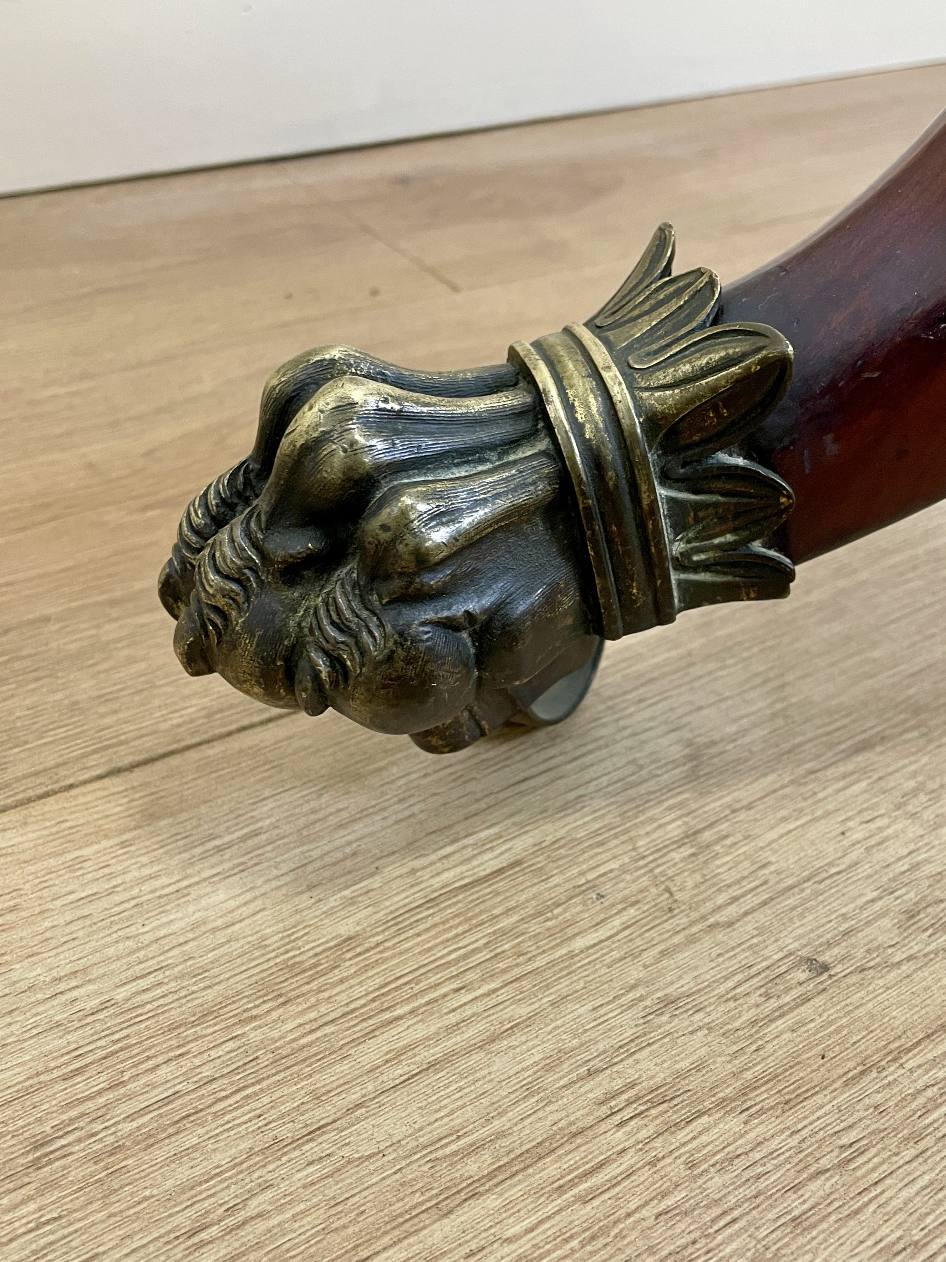 Large antique Chippendale style cheval mirror with tilting oval plate and brass lion feet, perfect statement mirror for Georgian cottage interior