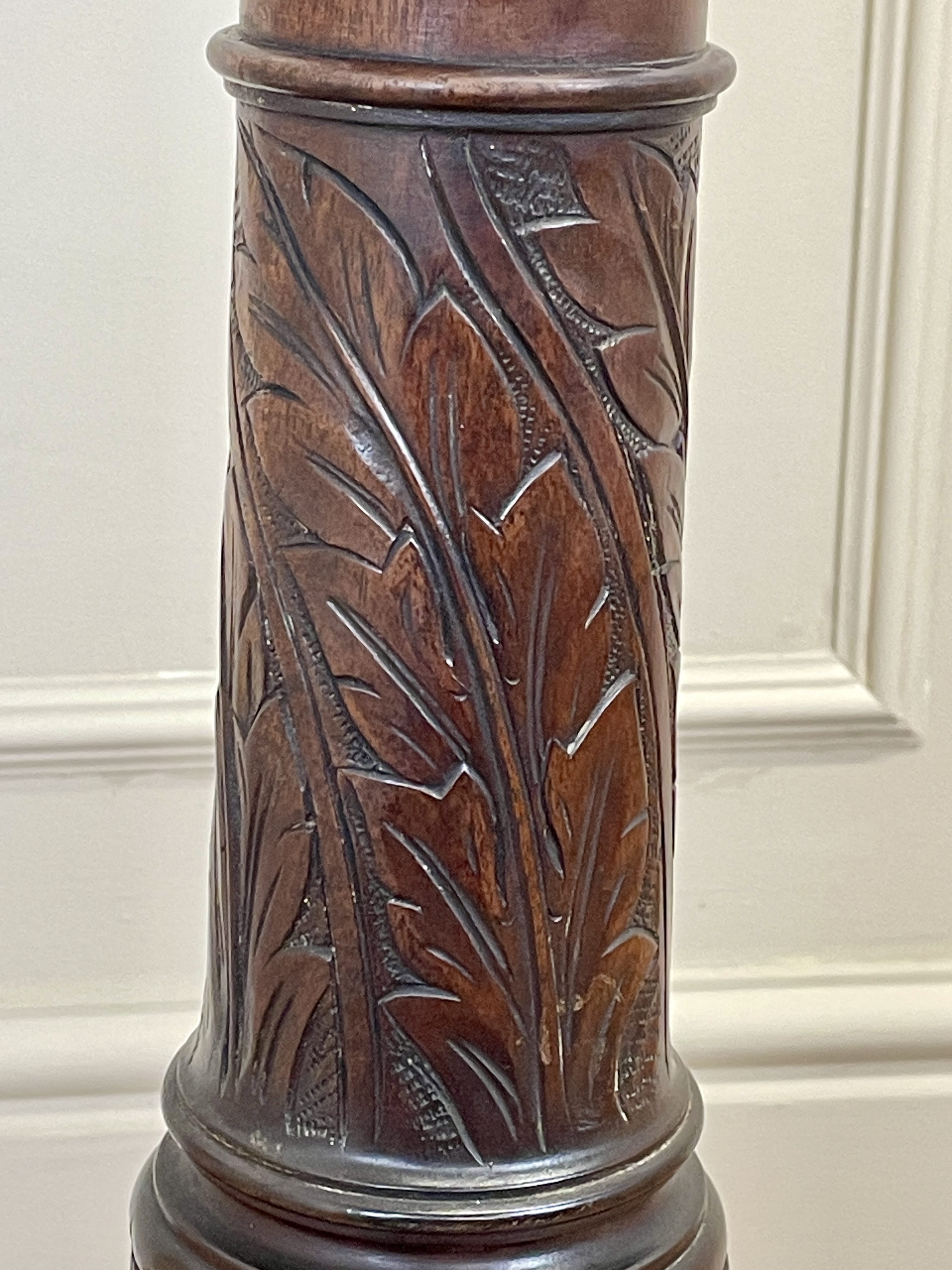 Large antique Chippendale style cheval mirror with tilting oval plate and brass lion feet, perfect statement mirror for Georgian cottage interior