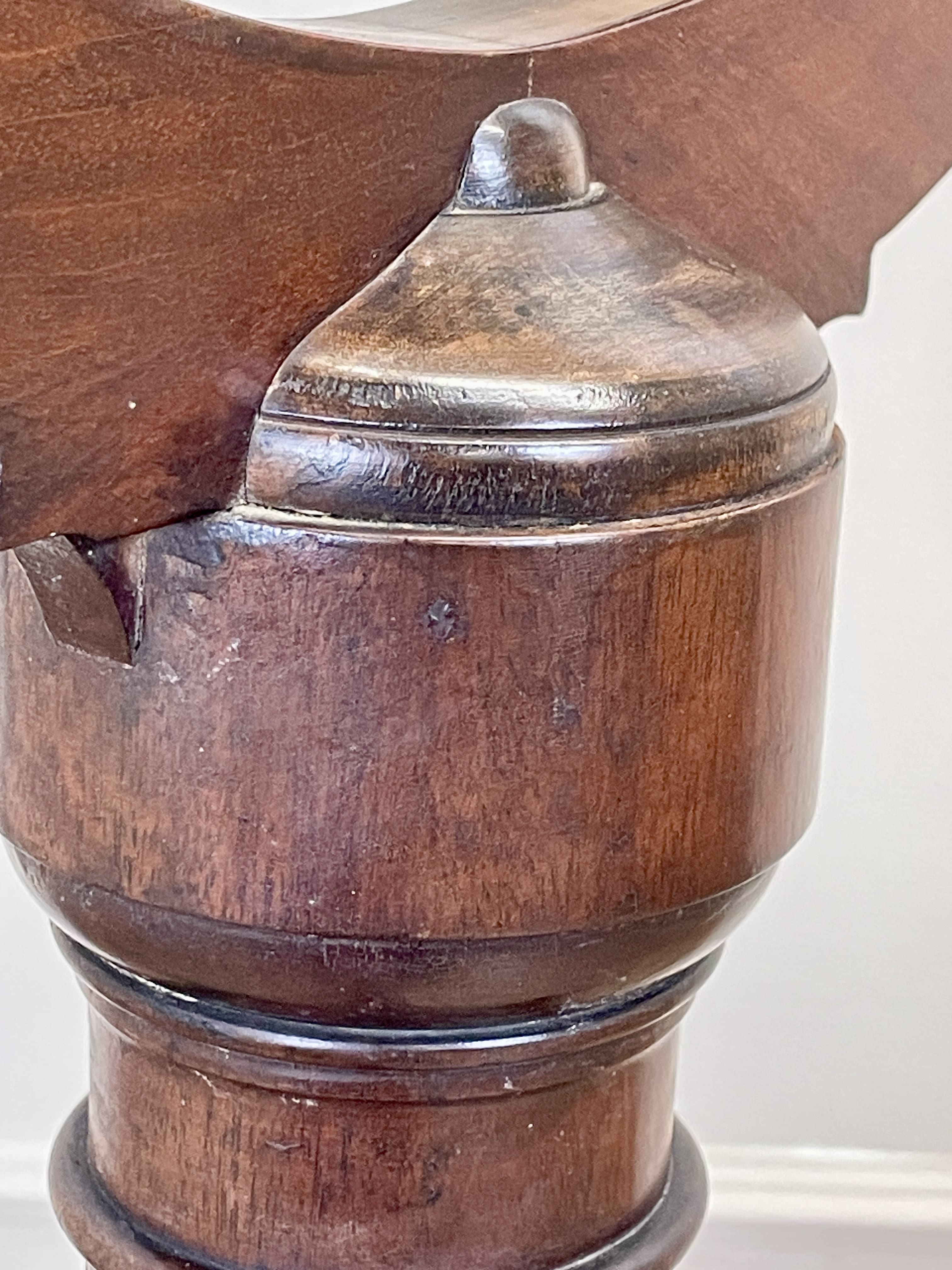 Large antique Chippendale style cheval mirror with tilting oval plate and brass lion feet, perfect statement mirror for Georgian cottage interior