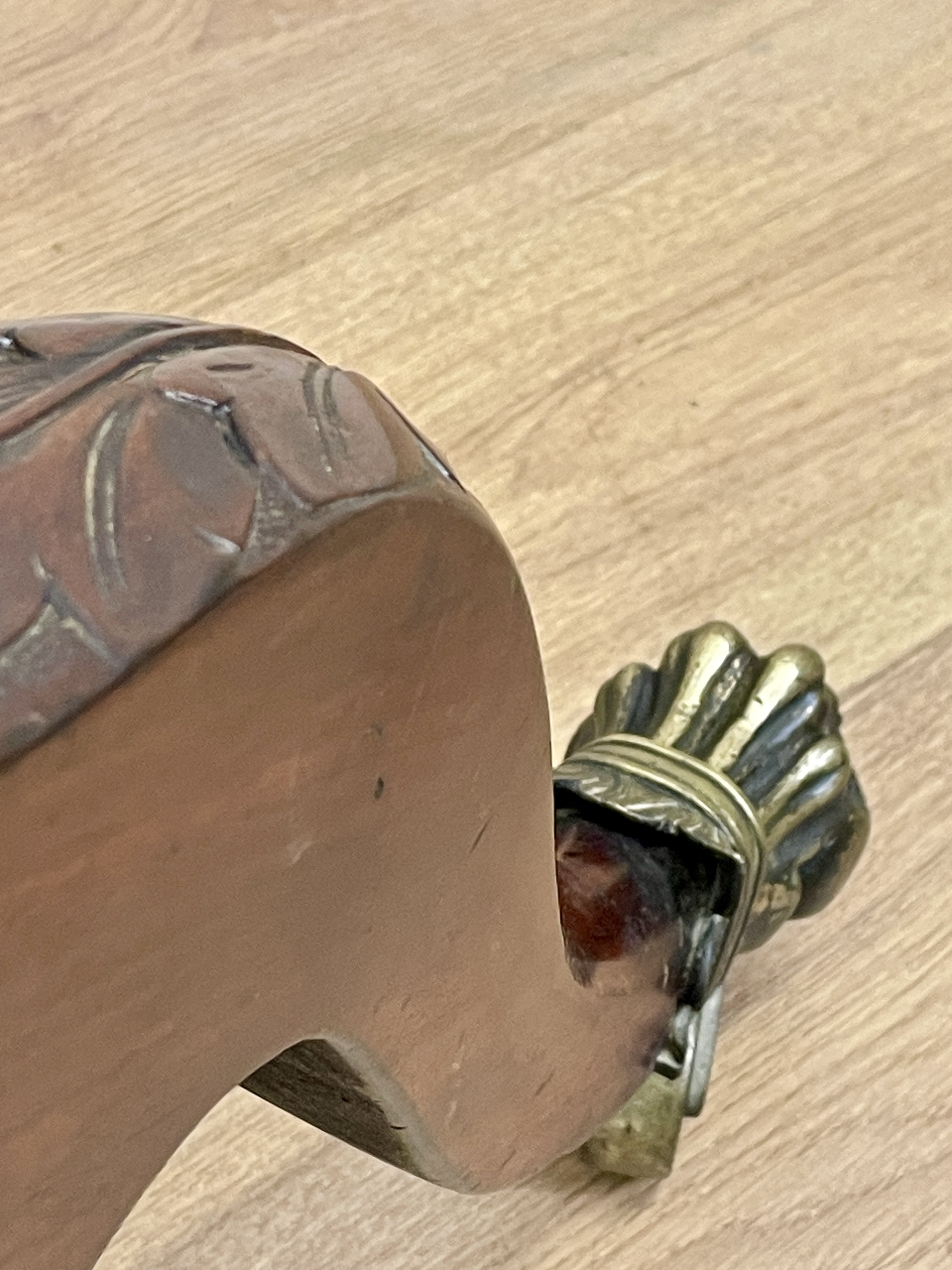 Large antique Chippendale style cheval mirror with tilting oval plate and brass lion feet, perfect statement mirror for Georgian cottage interior