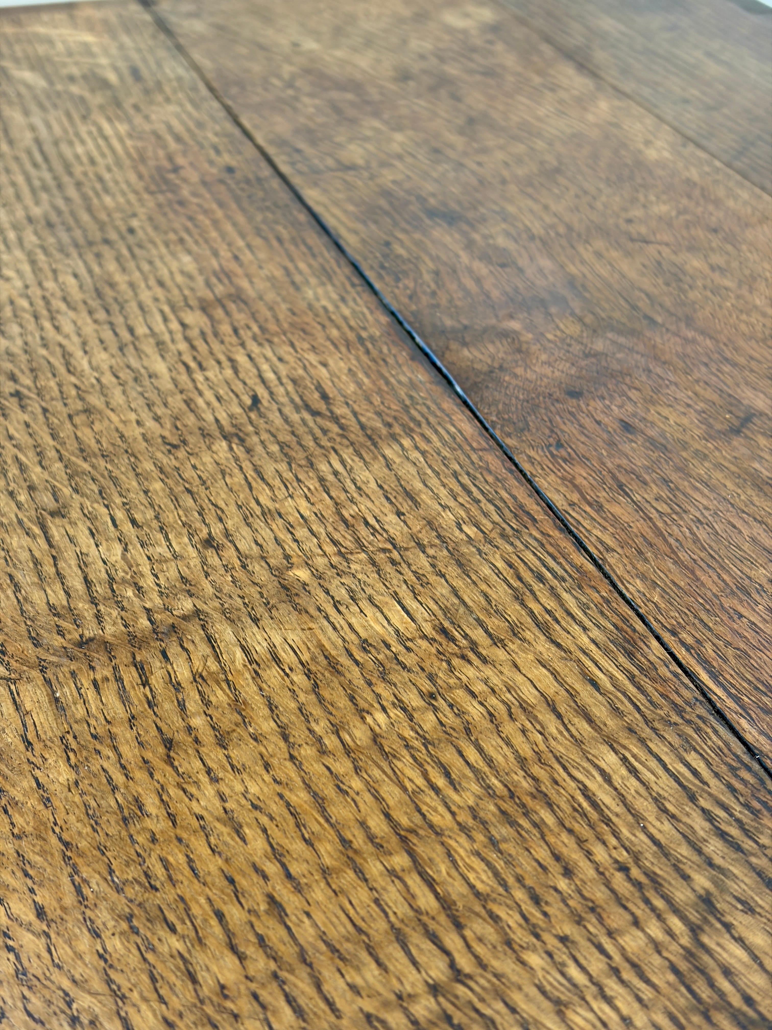 Close-up of a wooden floor with visible grain and texture