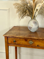 Small antique pine side table for farmhouse, cottage and country interiors