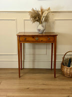 Small antique pine side table for farmhouse, cottage and country interiors