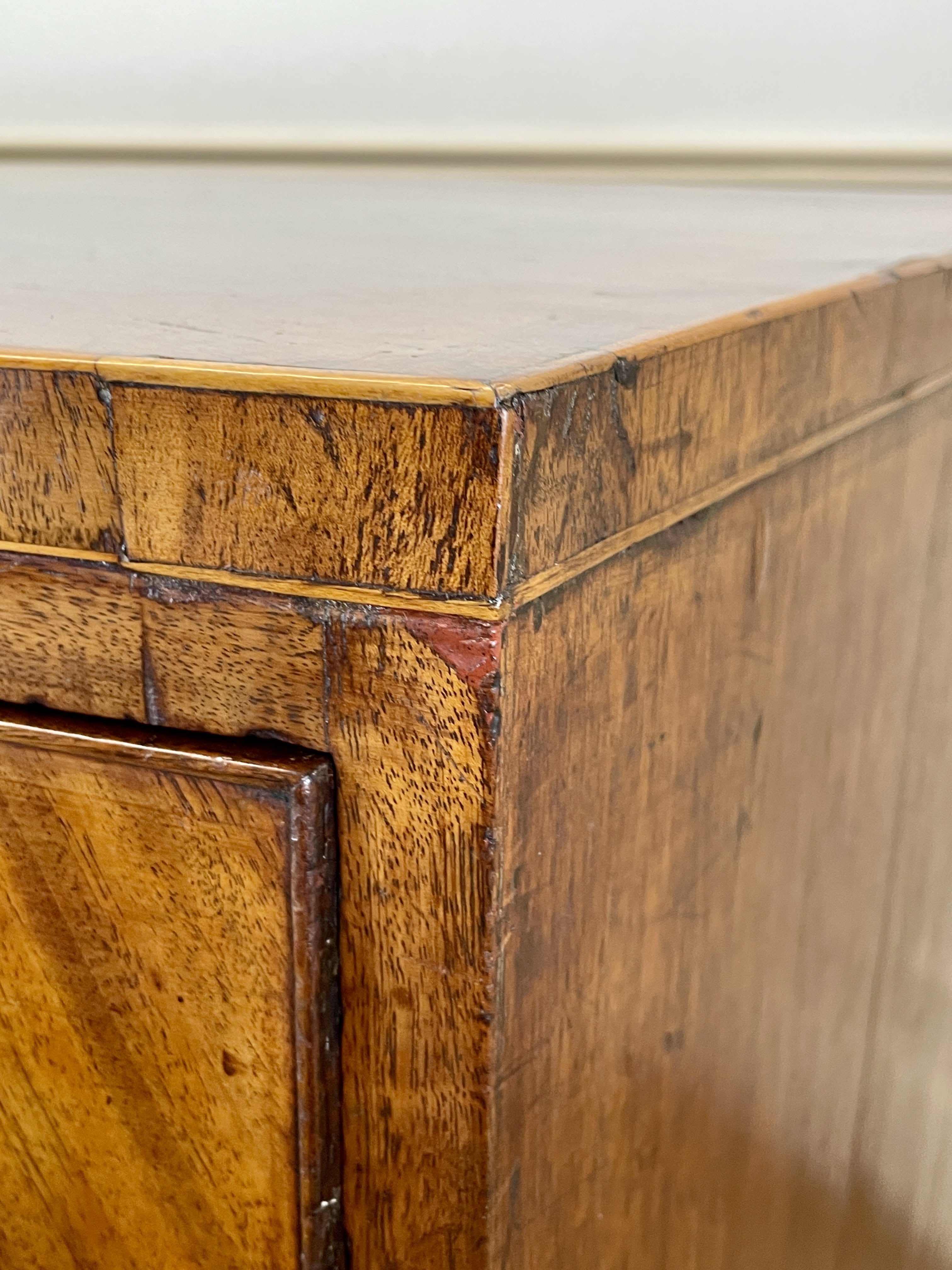 ntique Regency mahogany bowfront chest of drawers with two short over three long drawers, ideal chest of drawers for bedroom in a cottage interior.