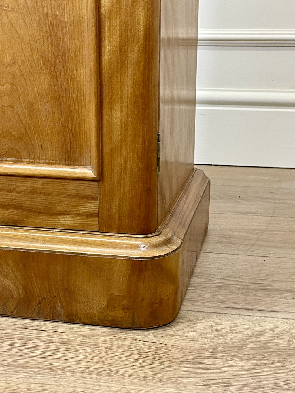 Antique Satin Birch Bedside Pot Cupboard