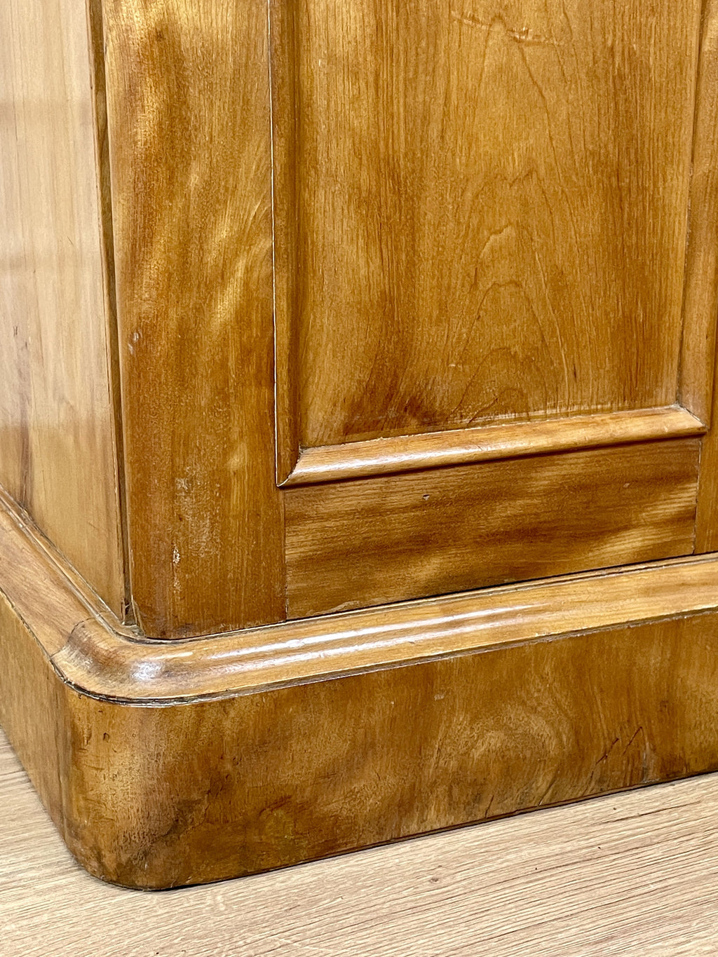 Antique Satin Birch Bedside Pot Cupboard