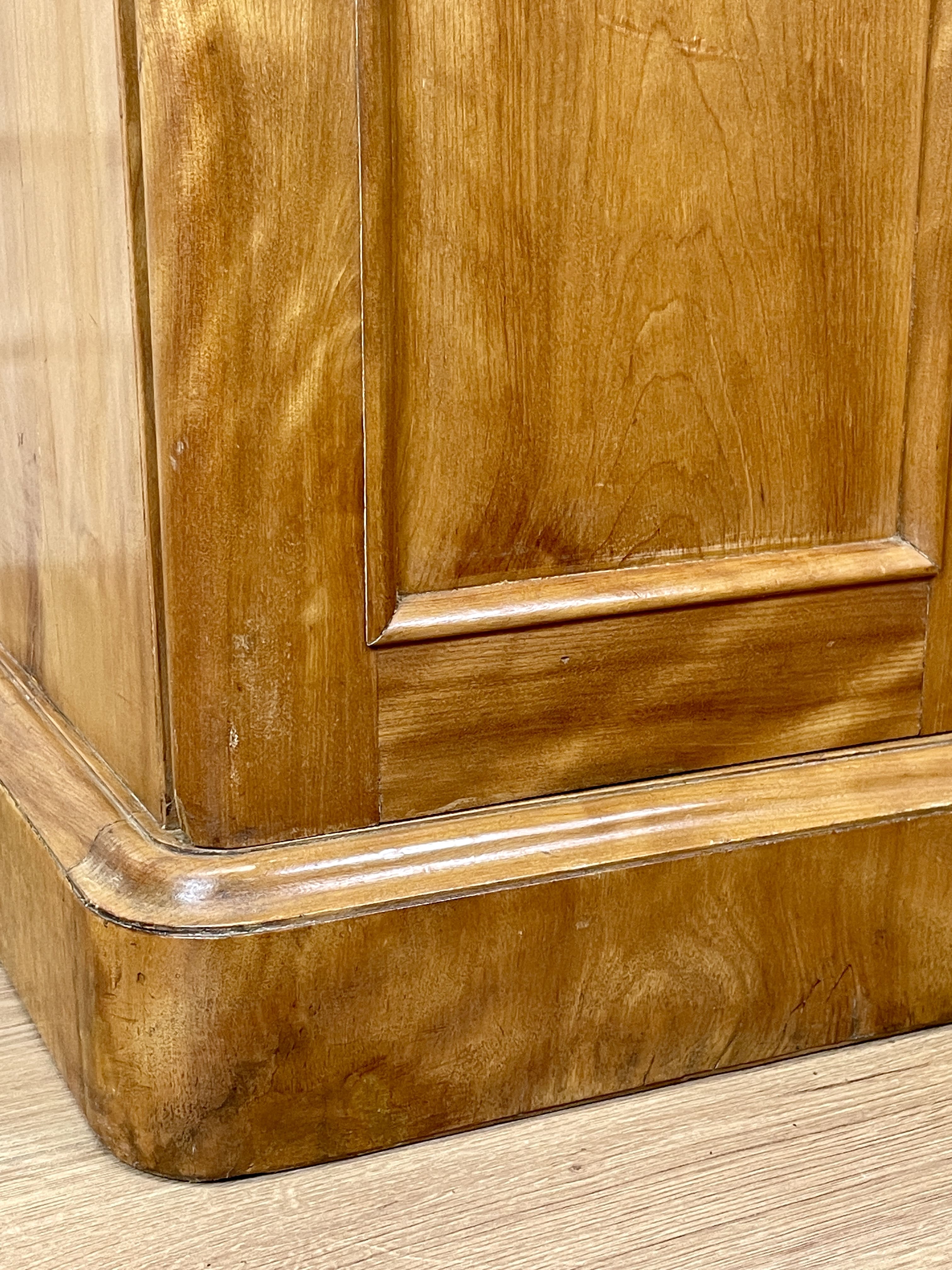 Antique Satin Birch Bedside Pot Cupboard