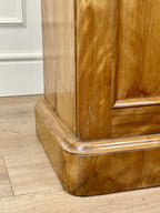 Antique Satin Birch Bedside Pot Cupboard