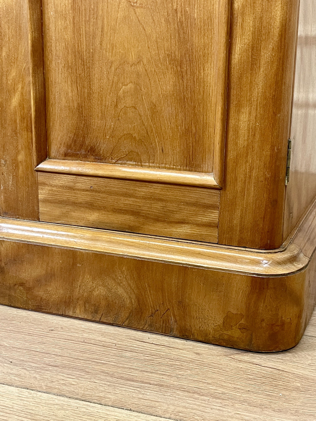 Antique Satin Birch Bedside Pot Cupboard