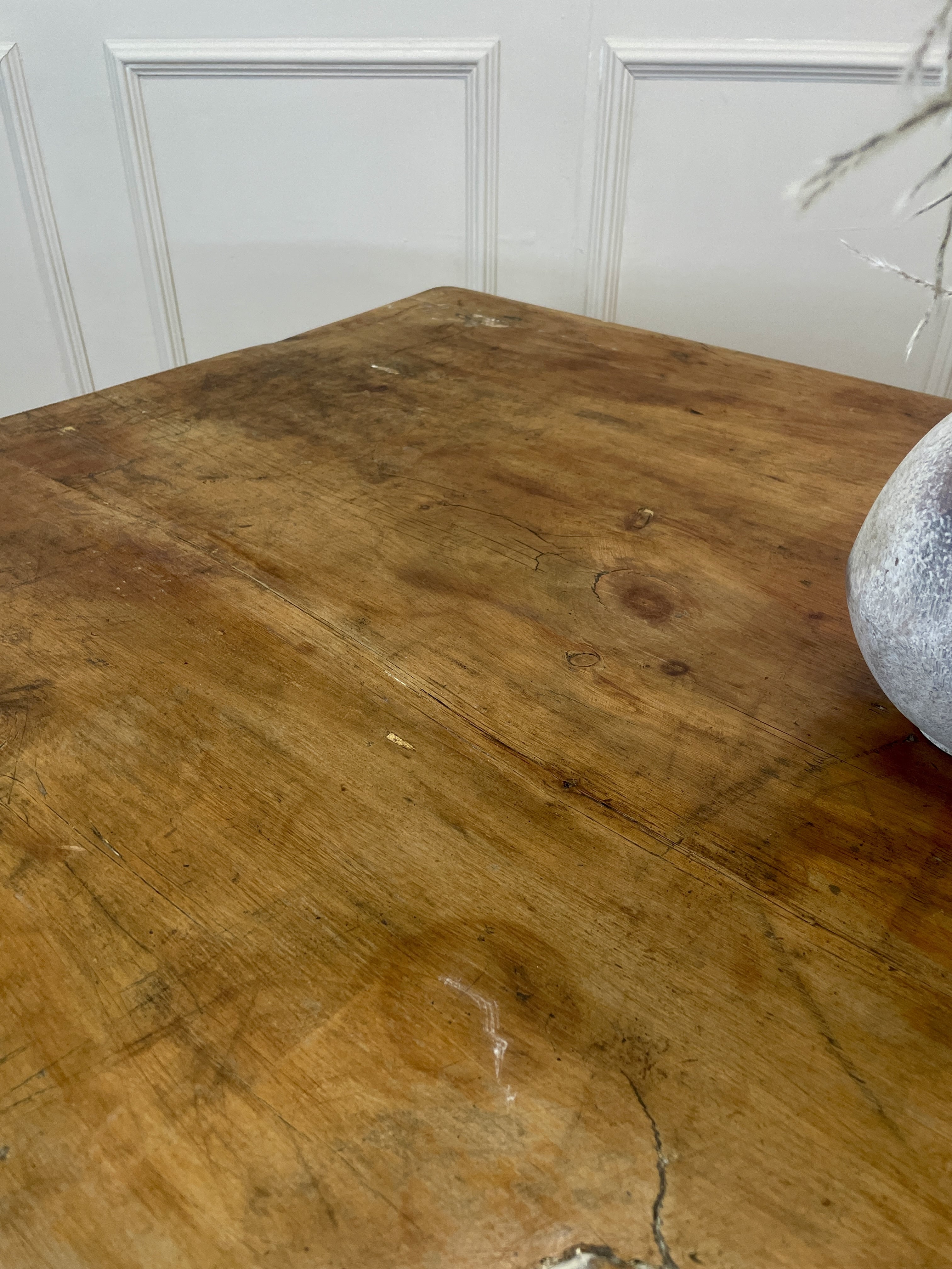 Antique Victorian Farmhouse Kitchen Table
