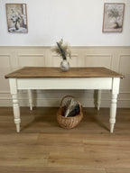 Antique Victorian Farmhouse Kitchen Table