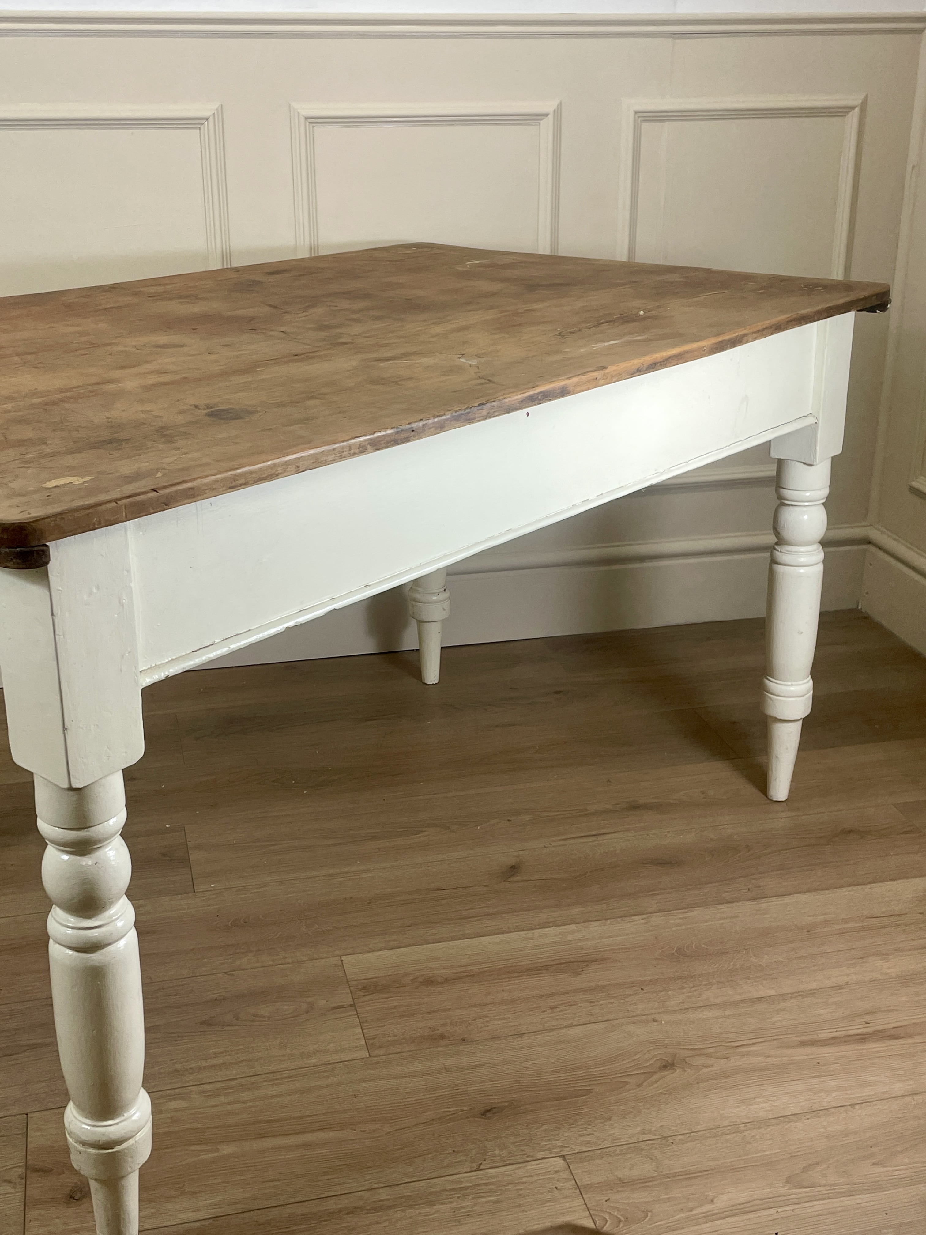 Antique Victorian Farmhouse Kitchen Table