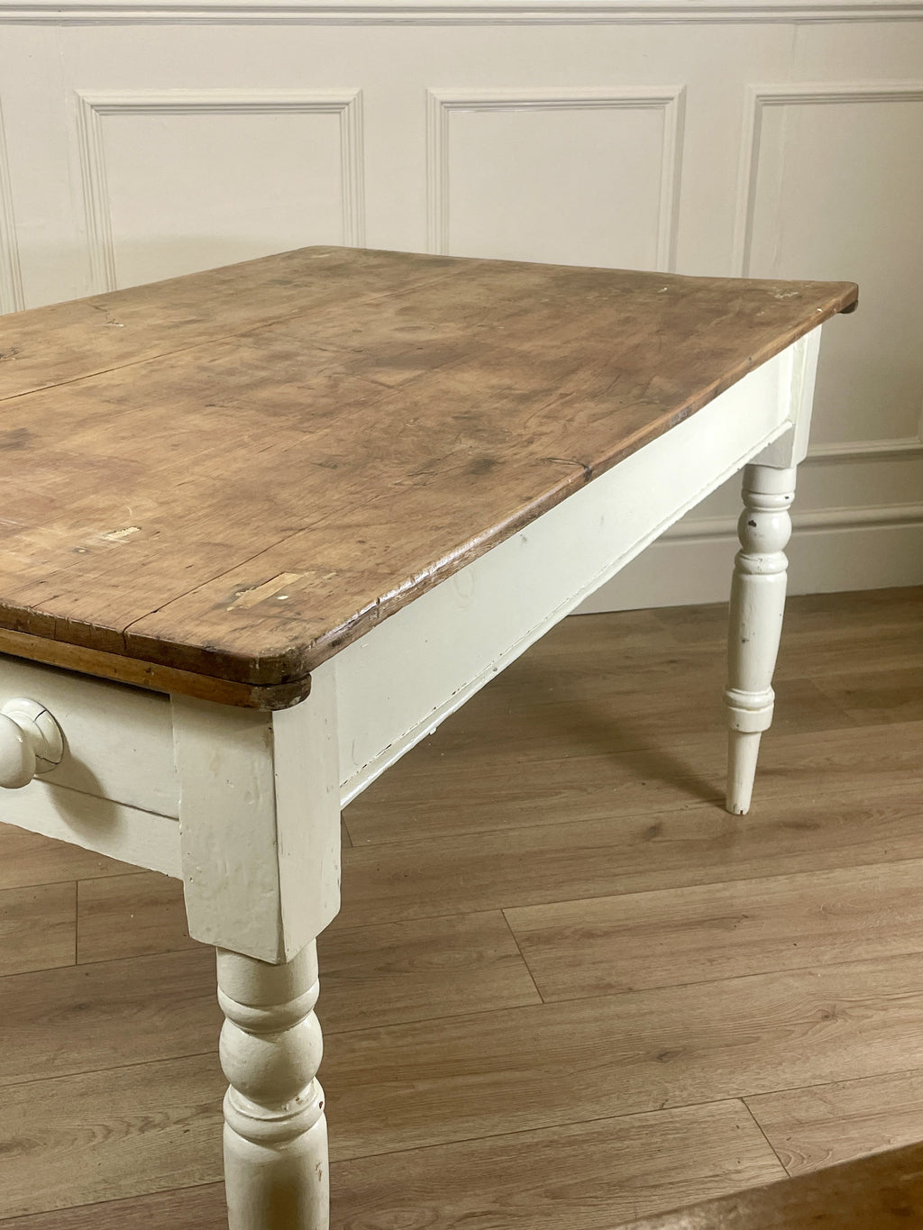 Antique Victorian Farmhouse Kitchen Table