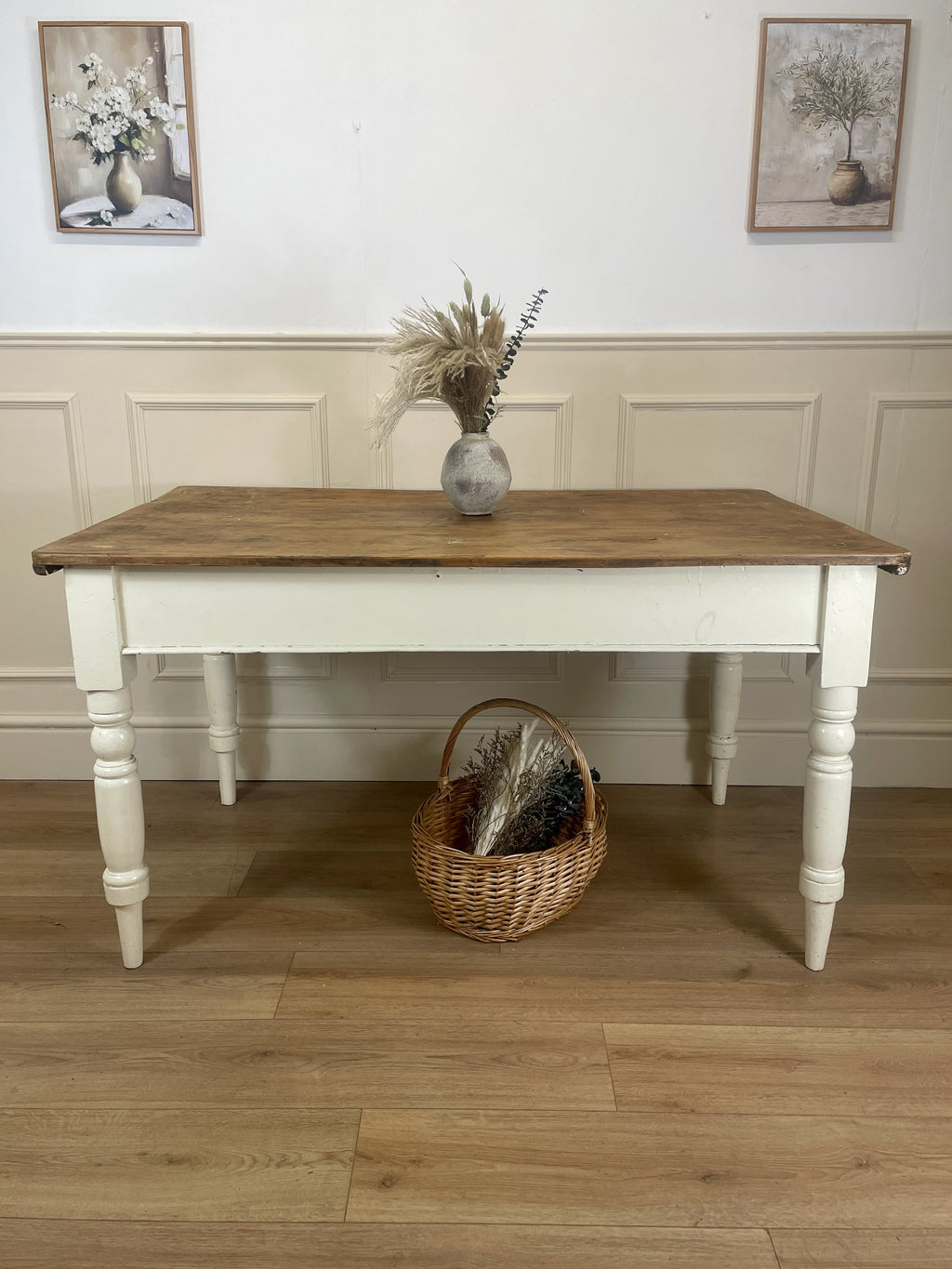 Antique Victorian Farmhouse Kitchen Table