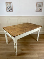Antique Victorian Farmhouse Kitchen Table