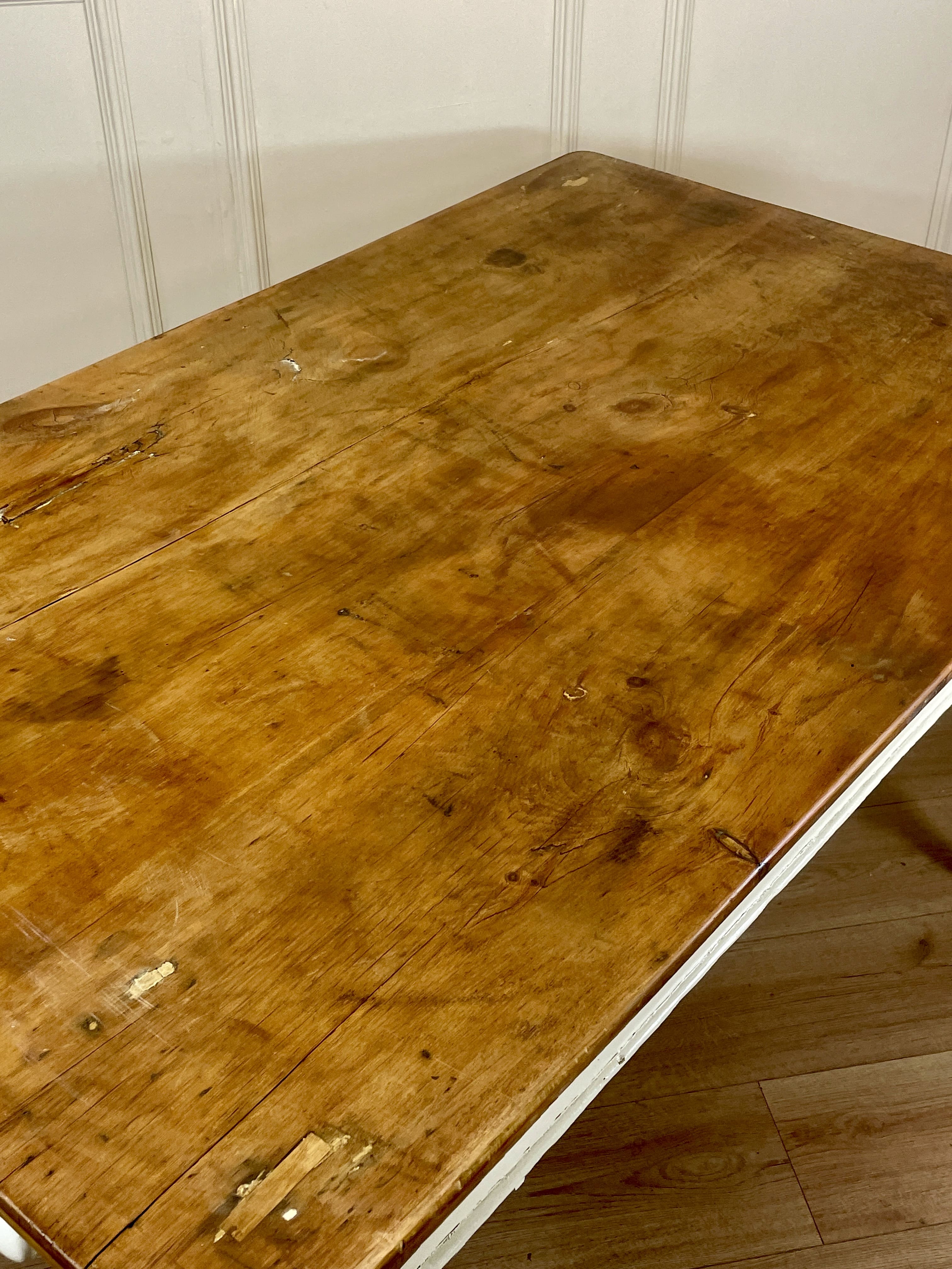 Antique Victorian Farmhouse Kitchen Table