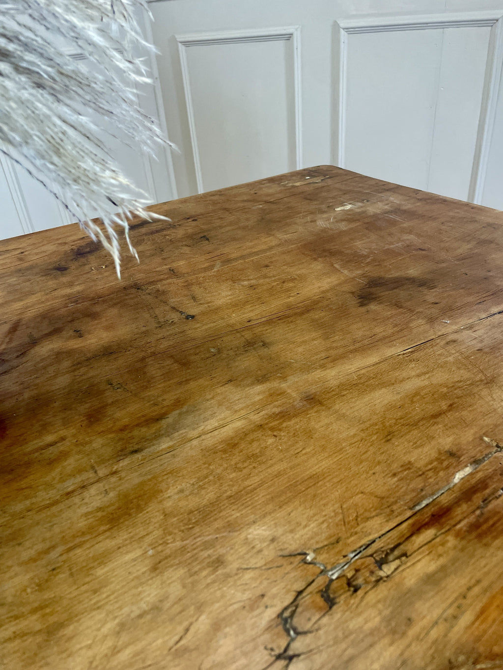 Antique Victorian Farmhouse Kitchen Table