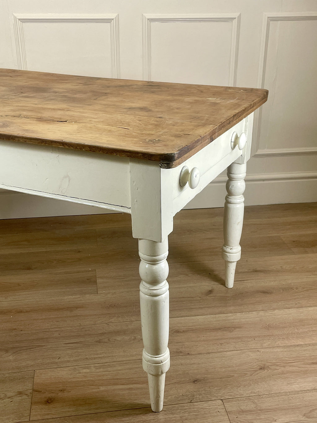 Antique Victorian Farmhouse Kitchen Table