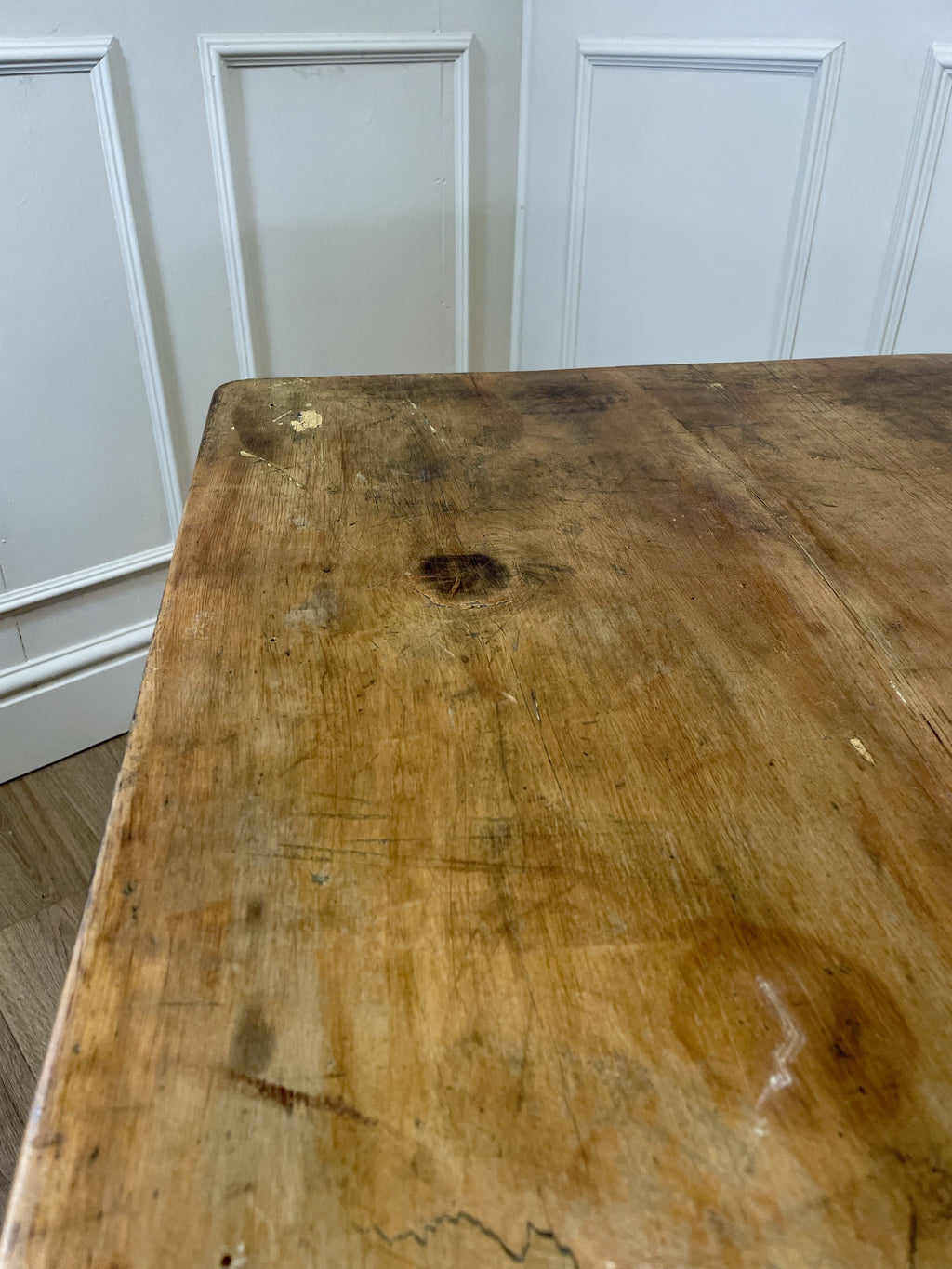 Antique Victorian Farmhouse Kitchen Table
