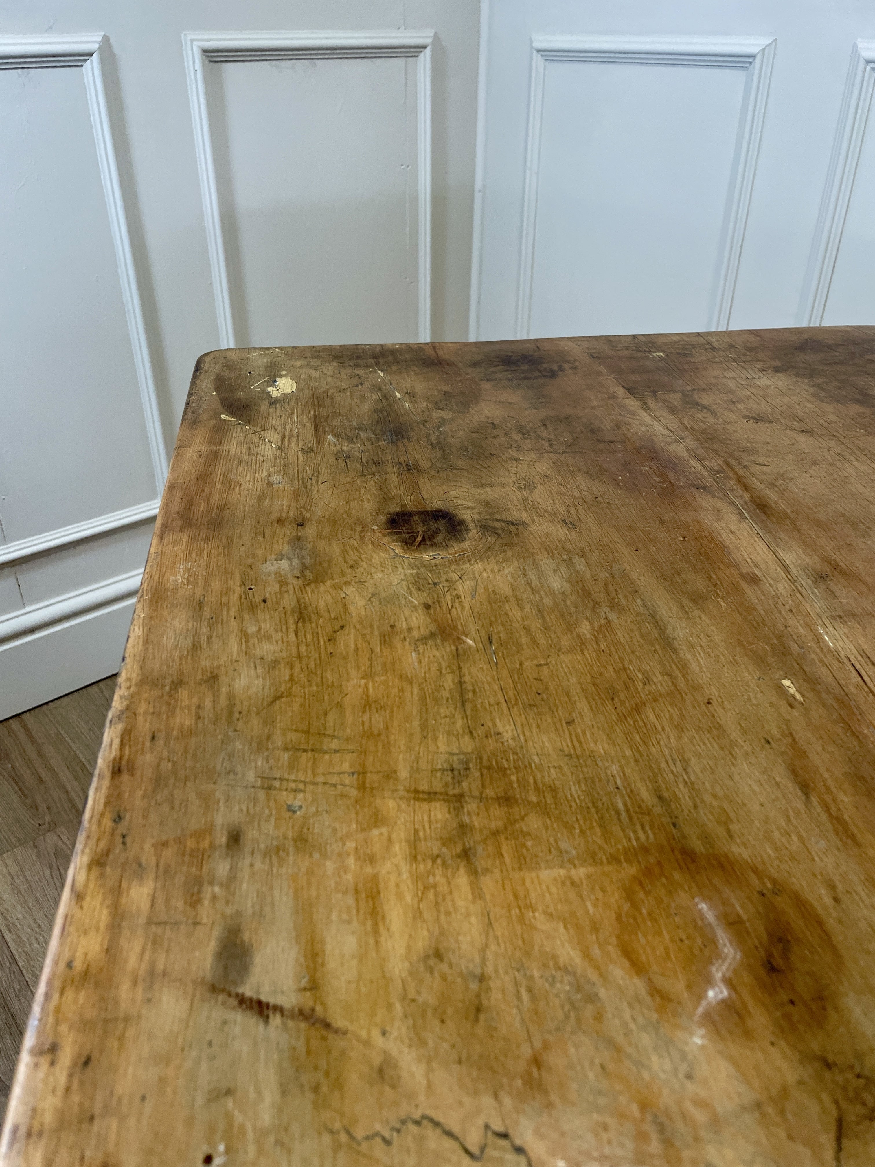 Antique Victorian Farmhouse Kitchen Table