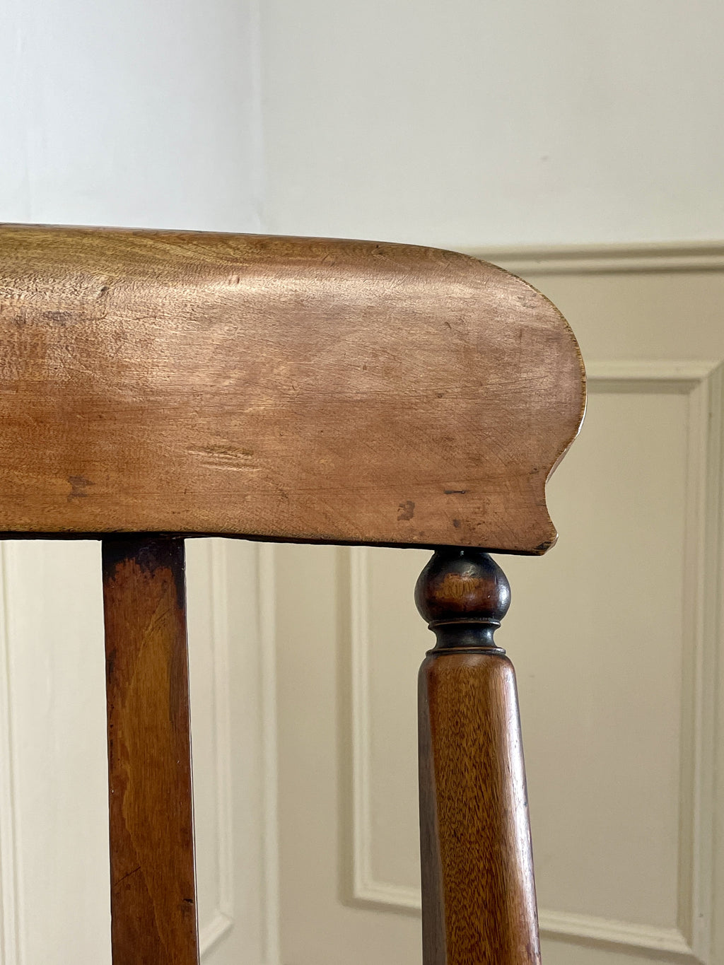 Antique Victorian Farmhouse Lathe Back Arm Chair